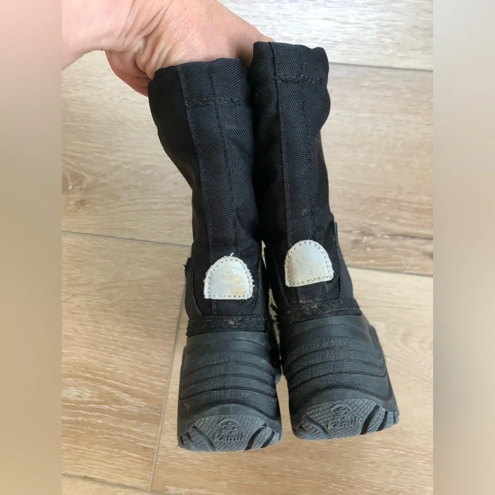 Kamik Black Waterproof Snow Boots 10